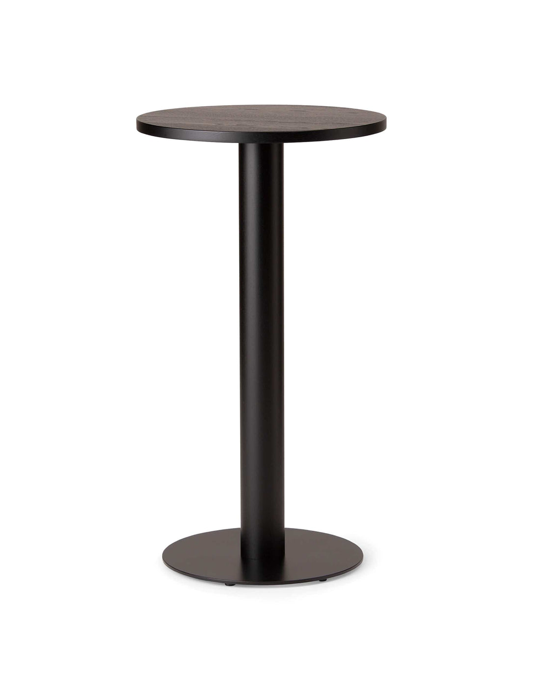 KOTAN Round Bar Height Table Japanese Ash Black