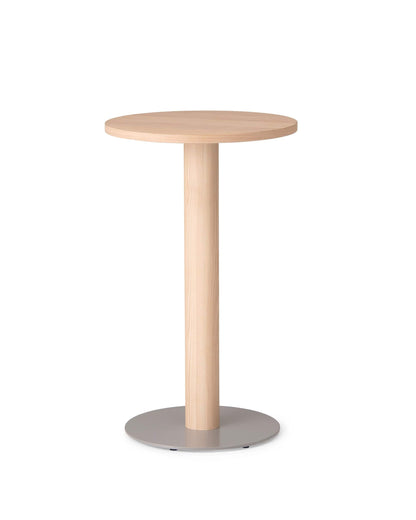 KOTAN Round Bar Height Table Silver Base