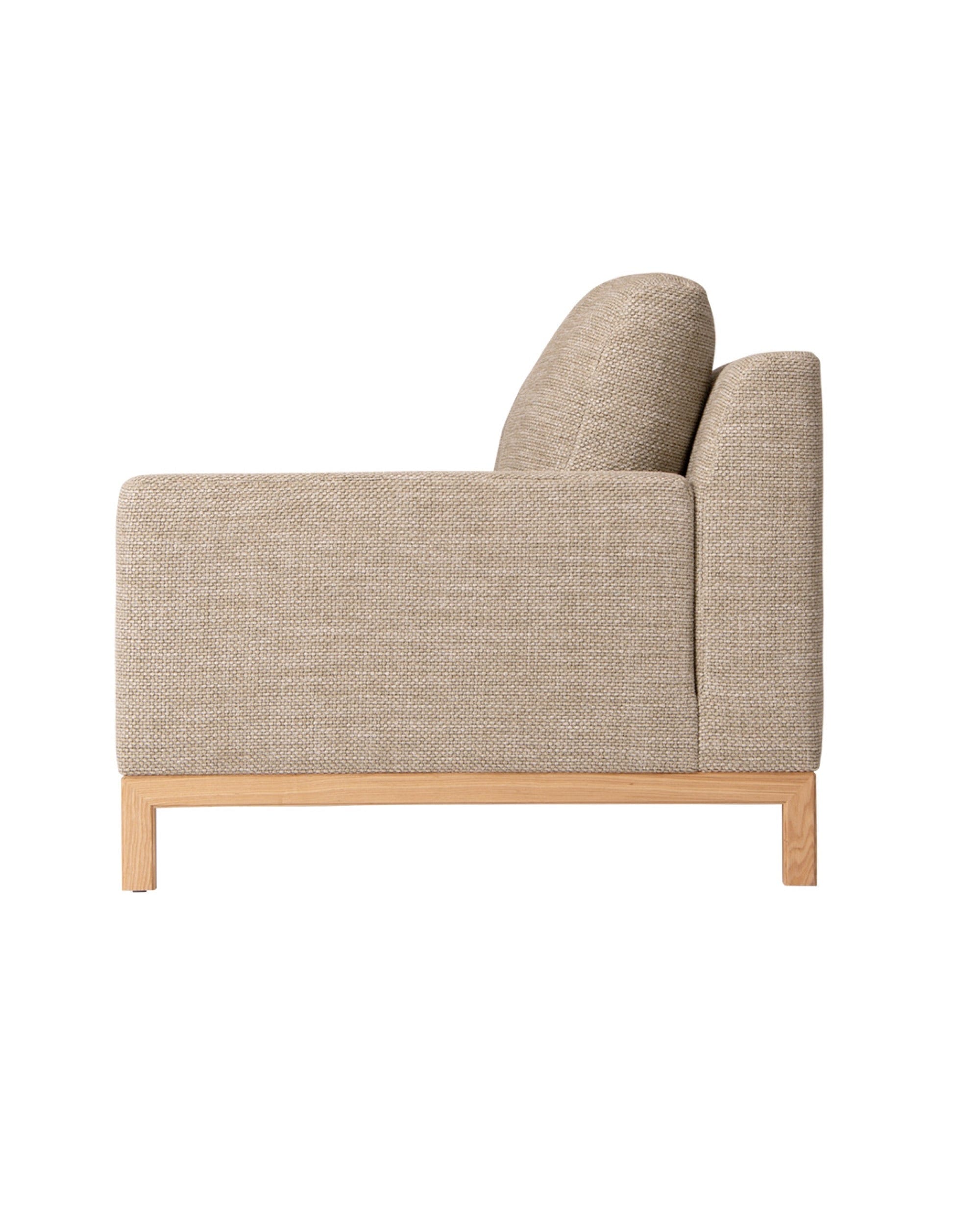 QUODO Sofa 83&quot; Japanese Ash Natural