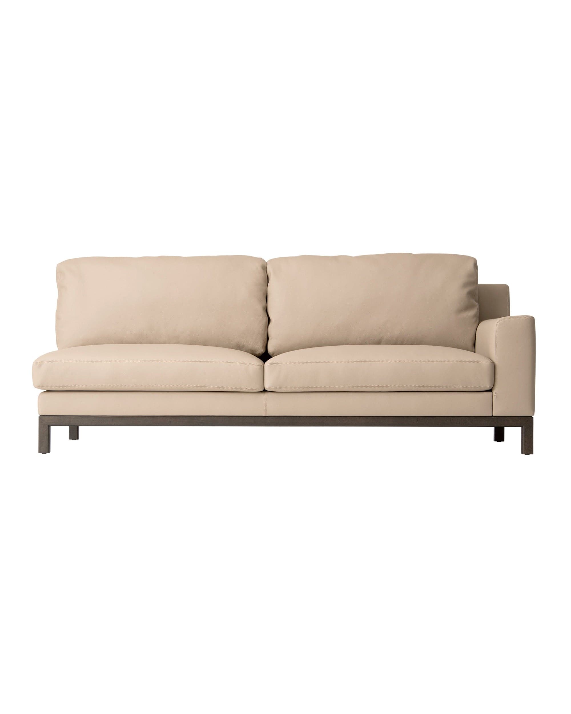 QUODO Left or Right Arm Sofa Japanese Ash Dark Gray