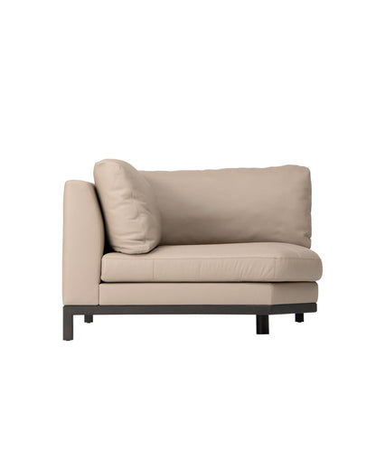 QUODO Left or Right Corner Sofa Japanese Ash Dark Brown