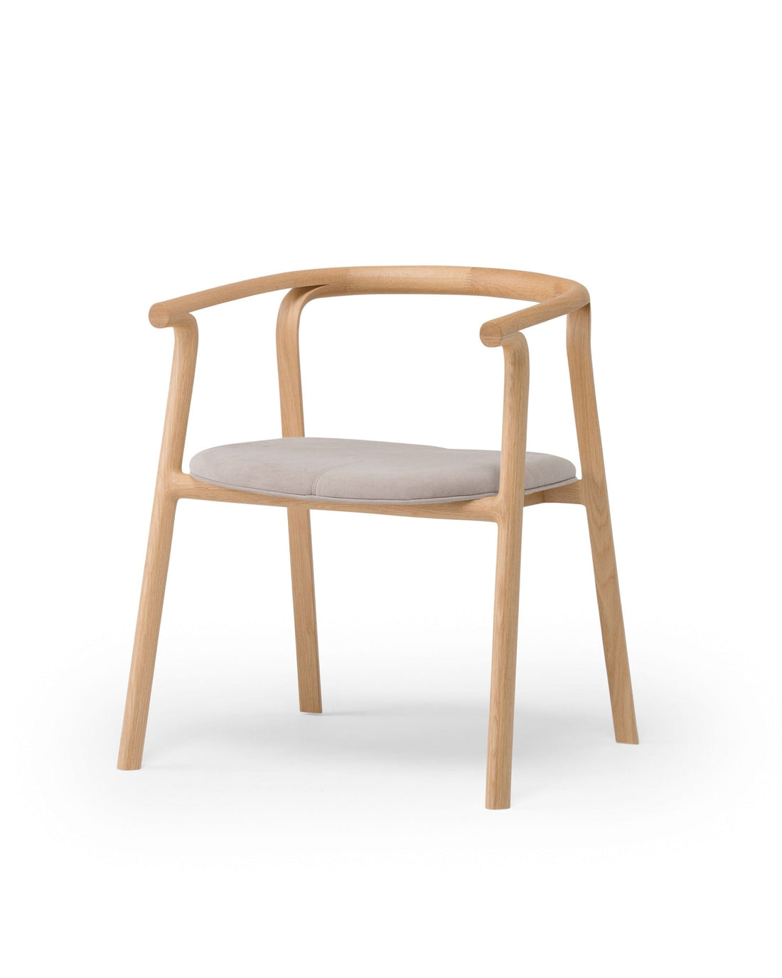 SPLINTER Armchair (upholstered seat) Japanese Oak Natural