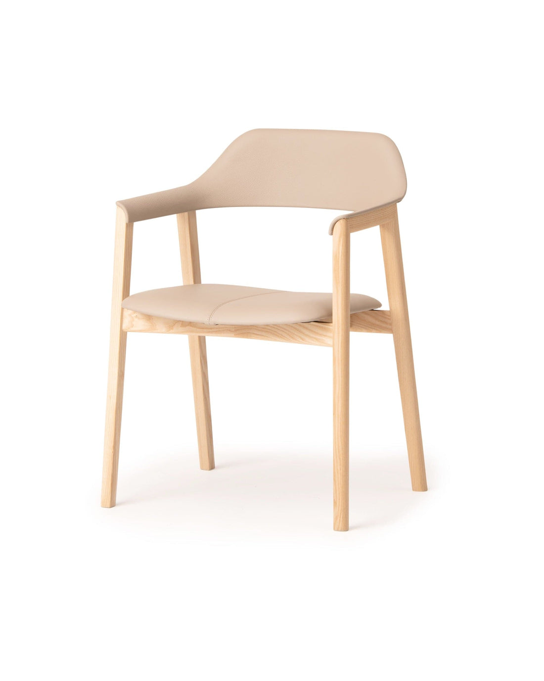 TEN Armchair Upholstered Back (Upholstered Seat) Japanese Ash Natural