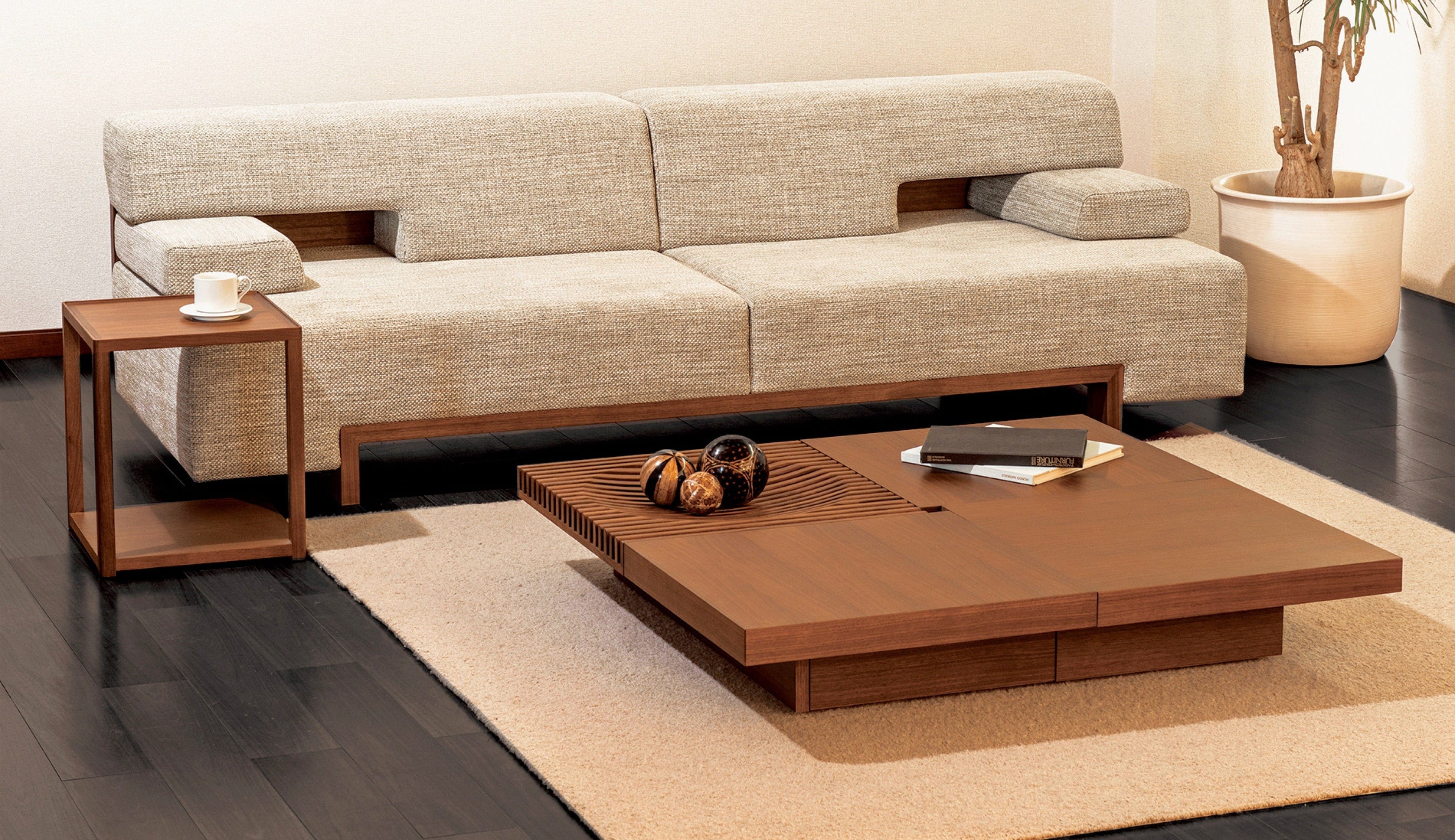 CondeHouse BARRINGER Coffee Table & ATILLA Sofa