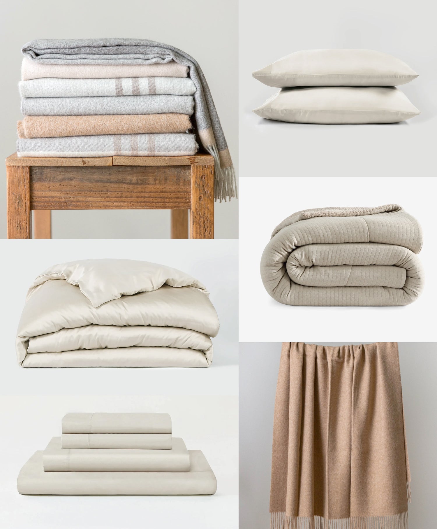 Collage of cozy layers