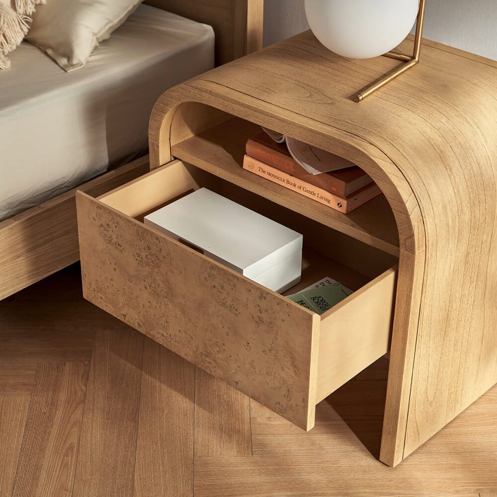 Castlery Crescent 1-Drawer Nightstand