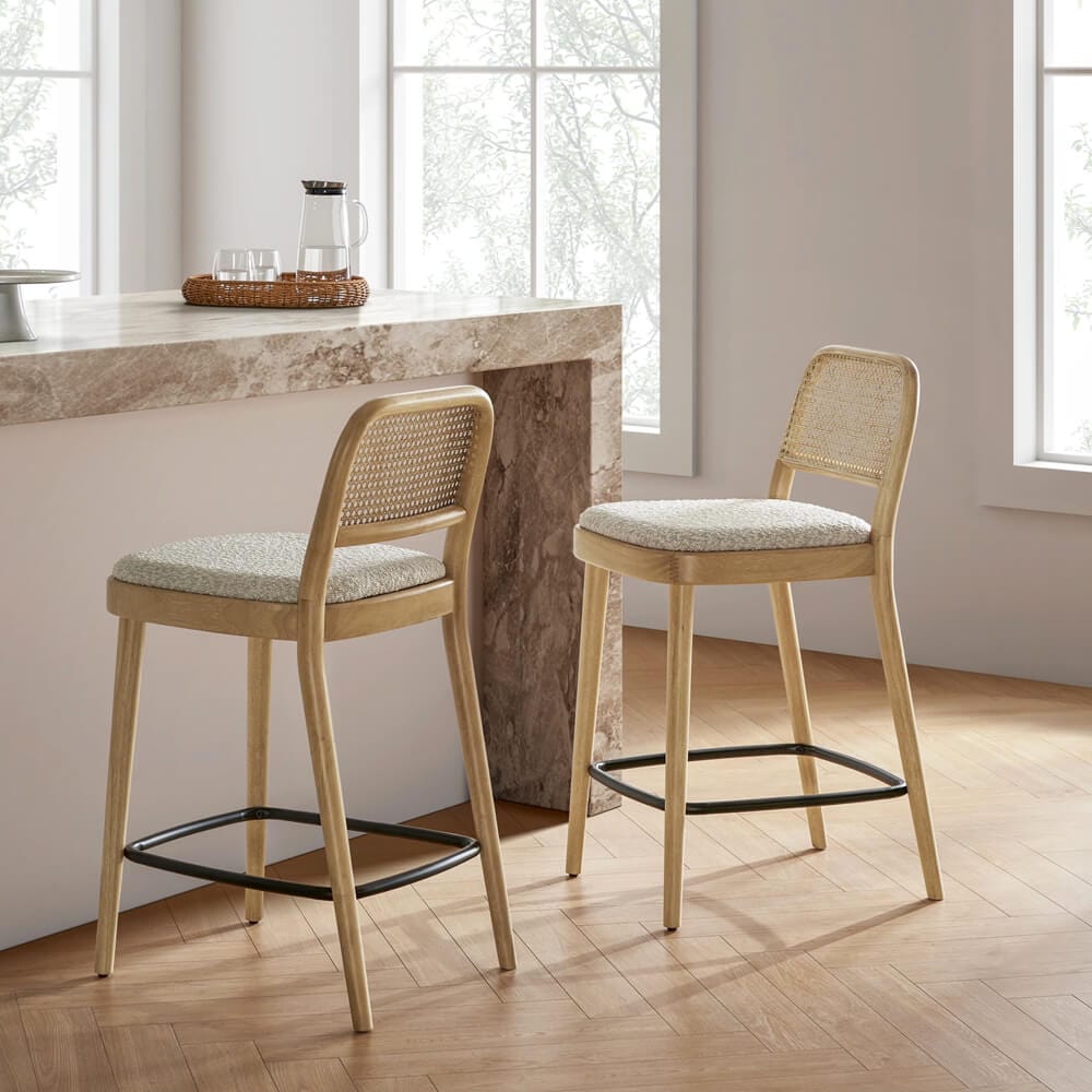 Castlery Edith Cane Counter Stool