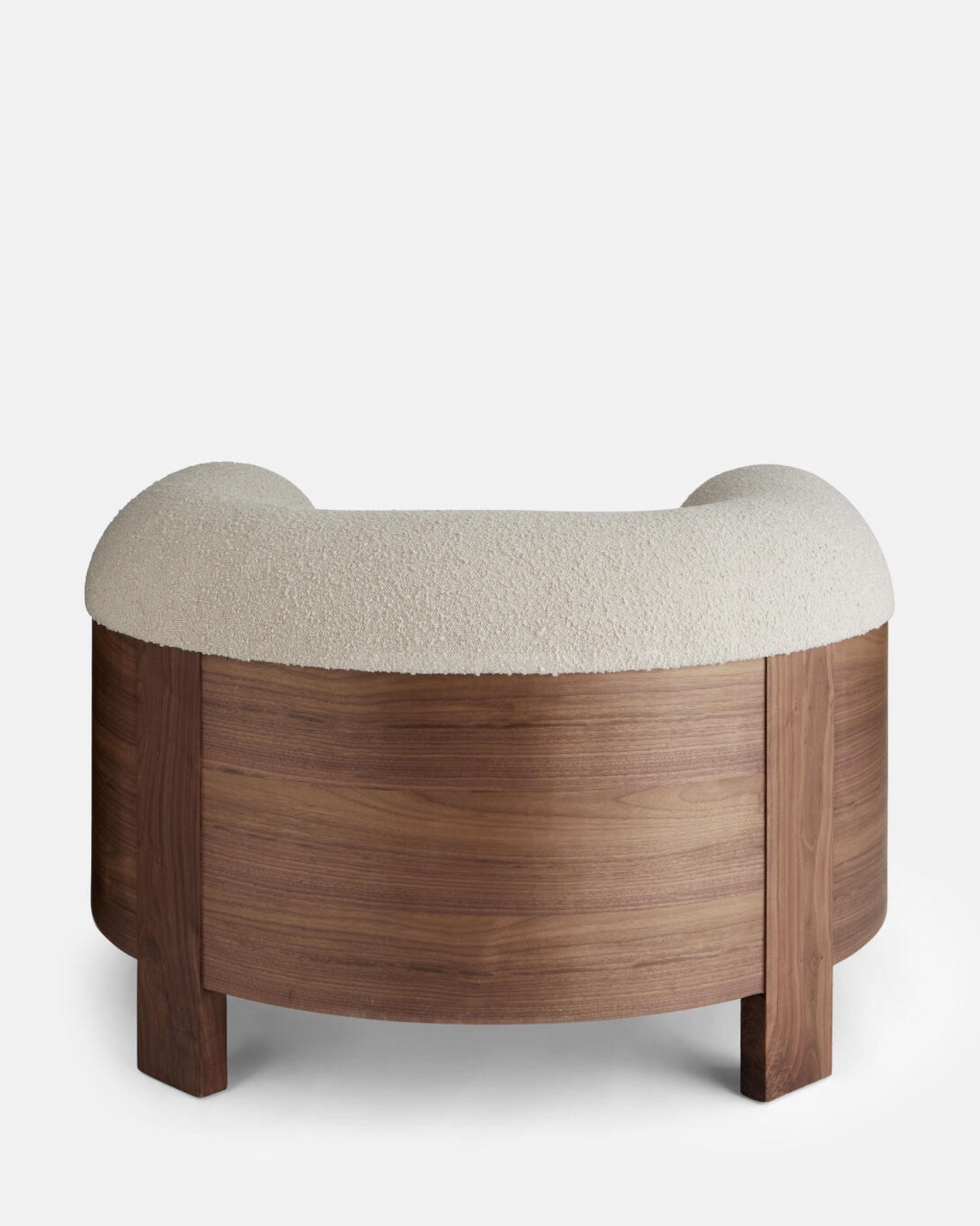 Eldon Armchair - Walnut, Boucle