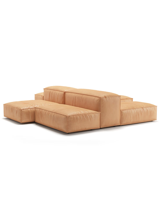 Eternity Modern Extrasoft Low Profile Modular Block Sofa | Combination 001