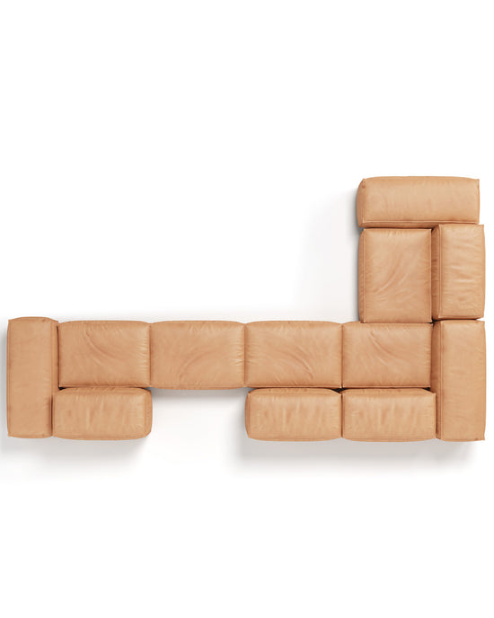 Eternity Modern Extrasoft Low Profile Modular Block Sofa | Combination 003