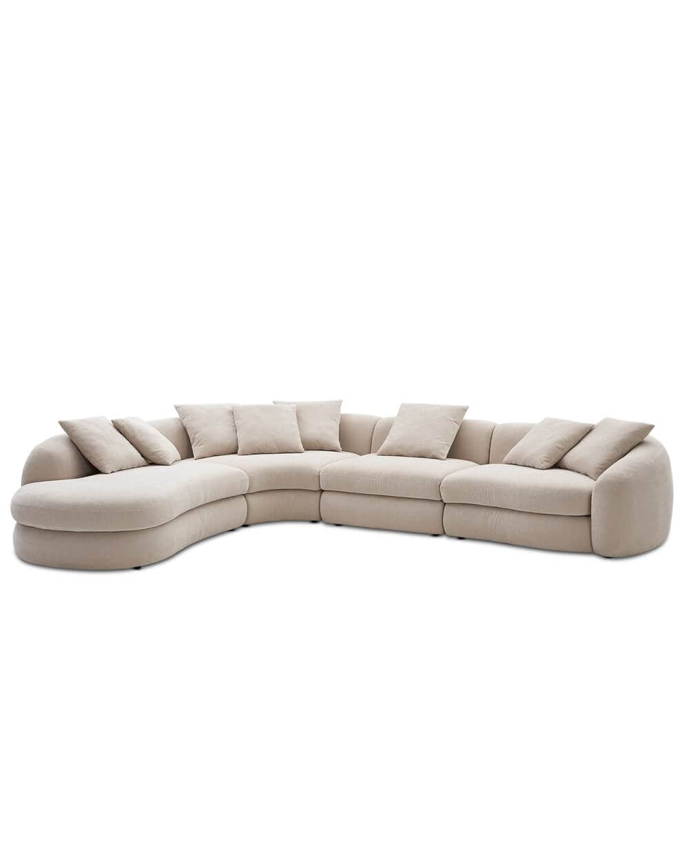 Citizenry Fable Performance Fabric Extended Chaise Sectional Sofa