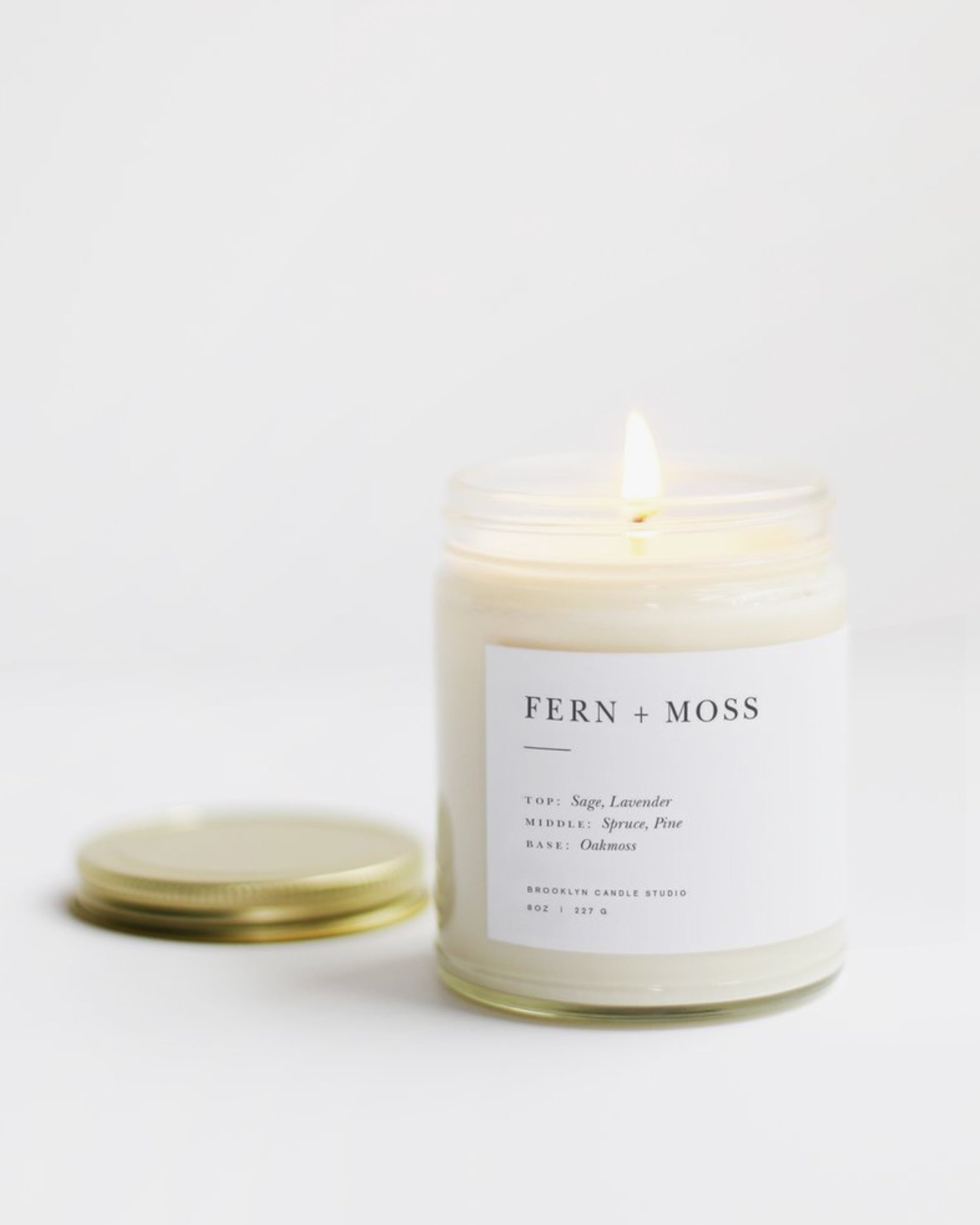 Fern + Moss Minimalist Candle