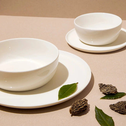 S/4 Slim Dinnerware Set - White