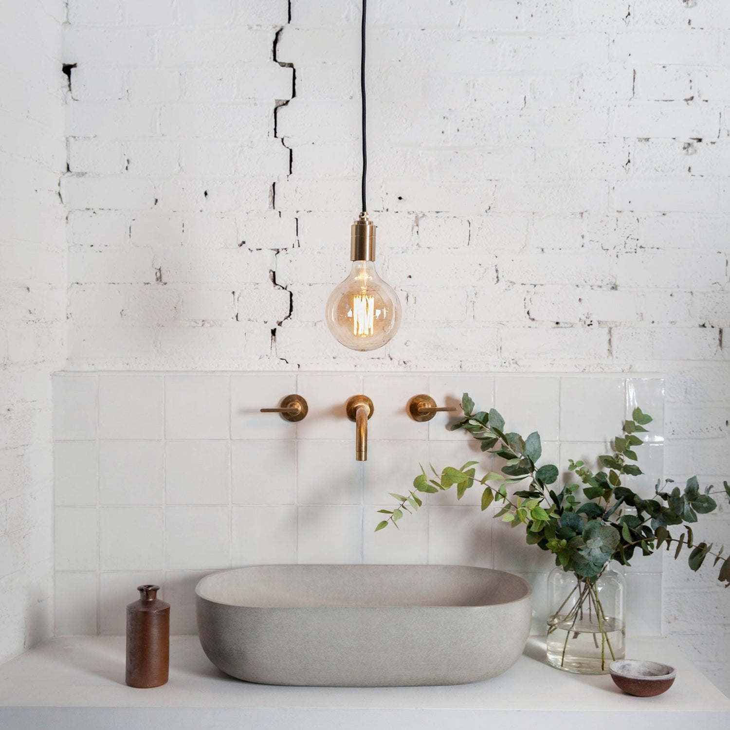 Gaia Pendant Light in Brass