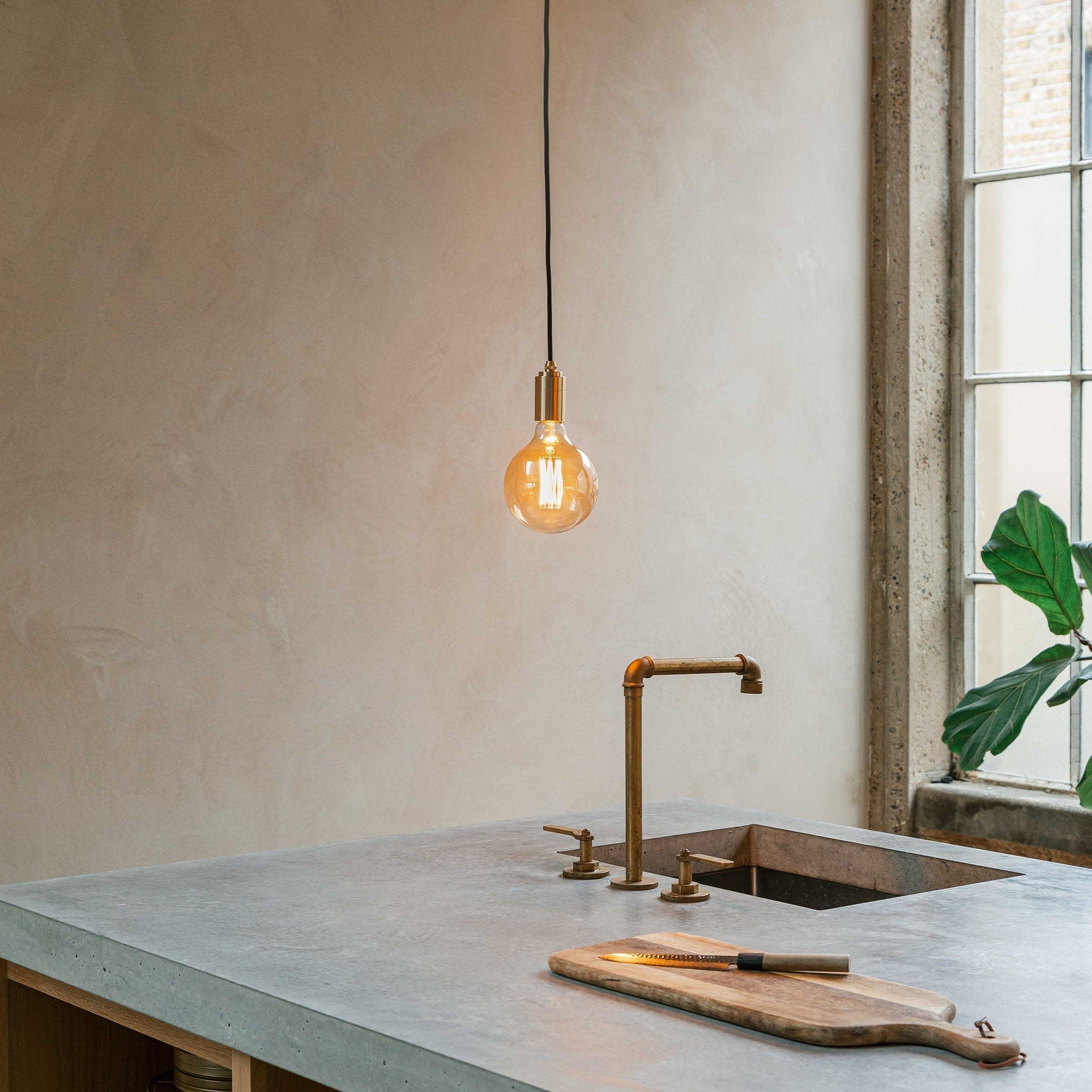 Gaia Pendant Light in Brass