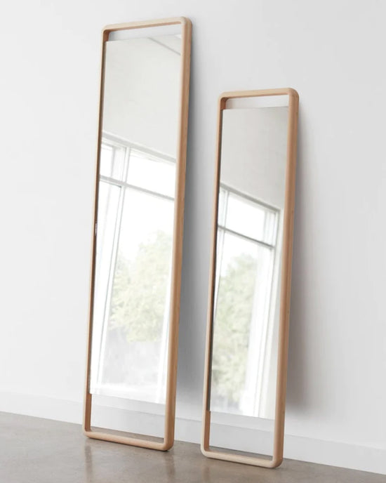 The Citizenry Hinoki Wood Floor Mirror