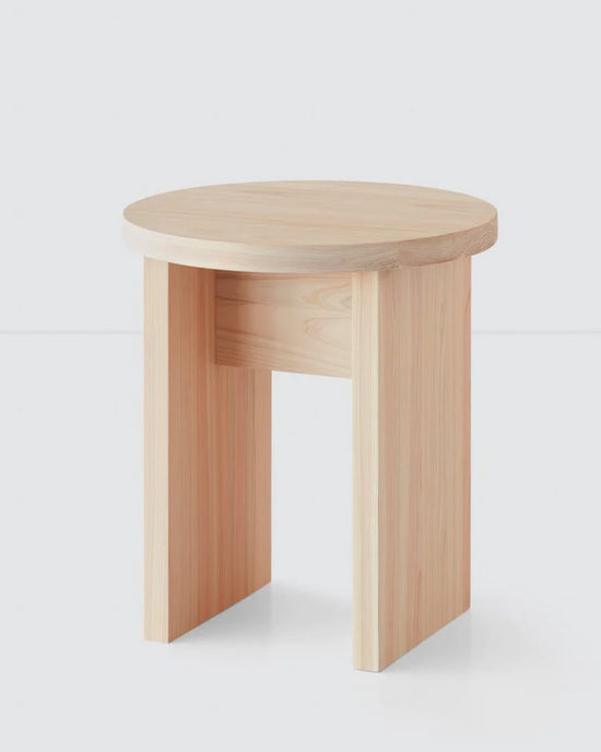 The Citizenry Hinoki Wood Side Table