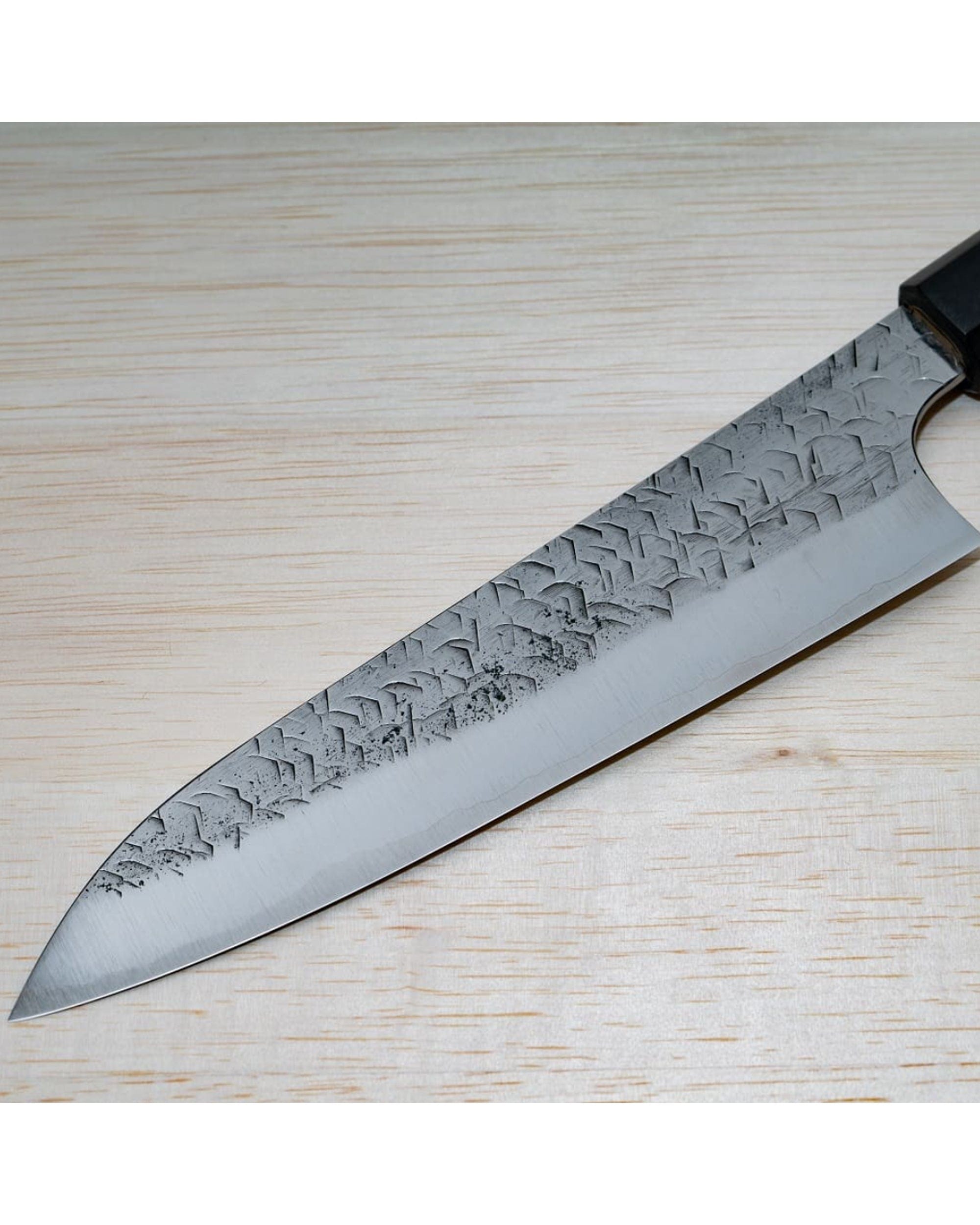 Mastercraftsmanship Hammered Finish Gyuto Japanese Knife: 180 mm