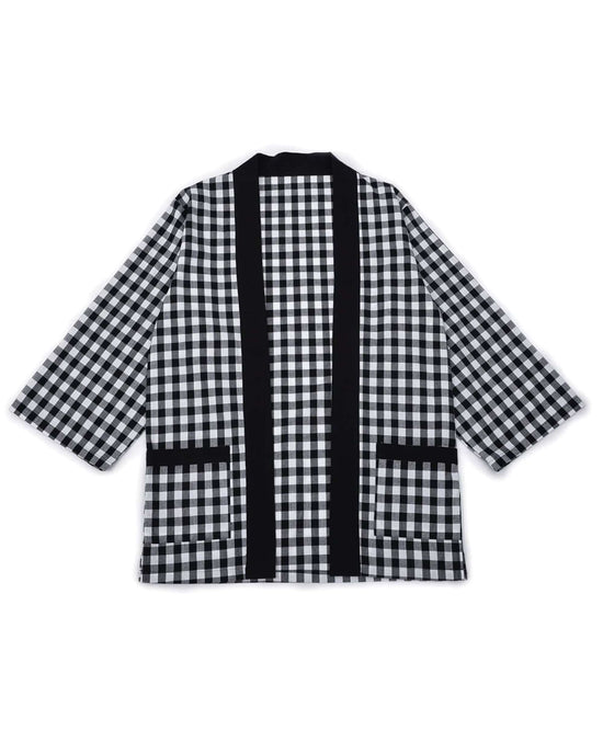 Mastercraftsmanship Haori Jacket (Checked) Long Sleeve - Kimono Style