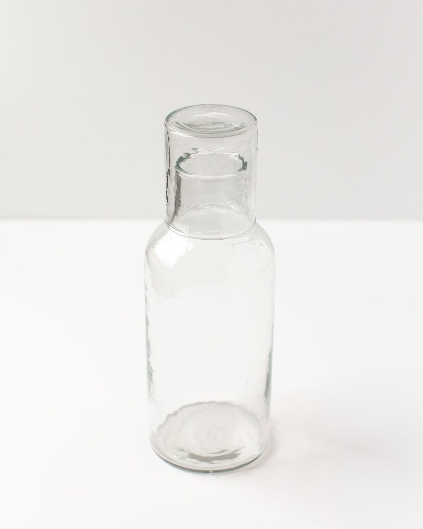 Recycled Glass Carafe Set - Clear