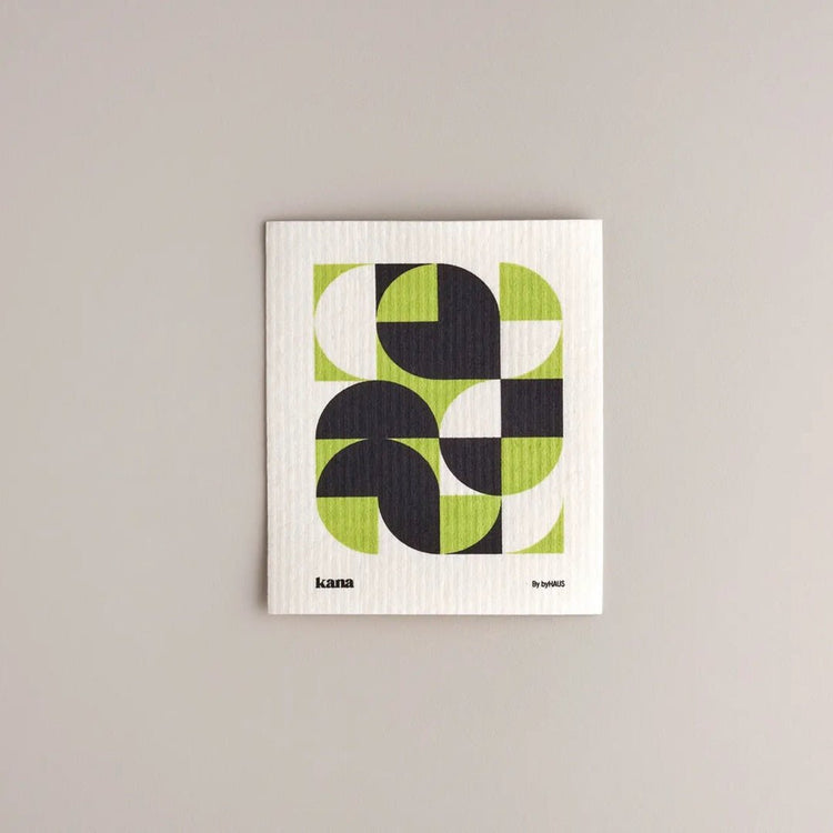 Kana Swedish Dishcloths | Set of 9 - Design by ByHaus Studio Green