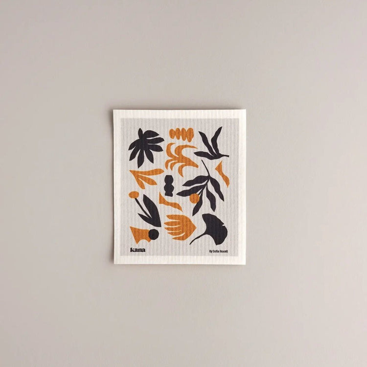 Kana Swedish Dishcloths | Set of 9 - Design by Sofia Noceti Leaves