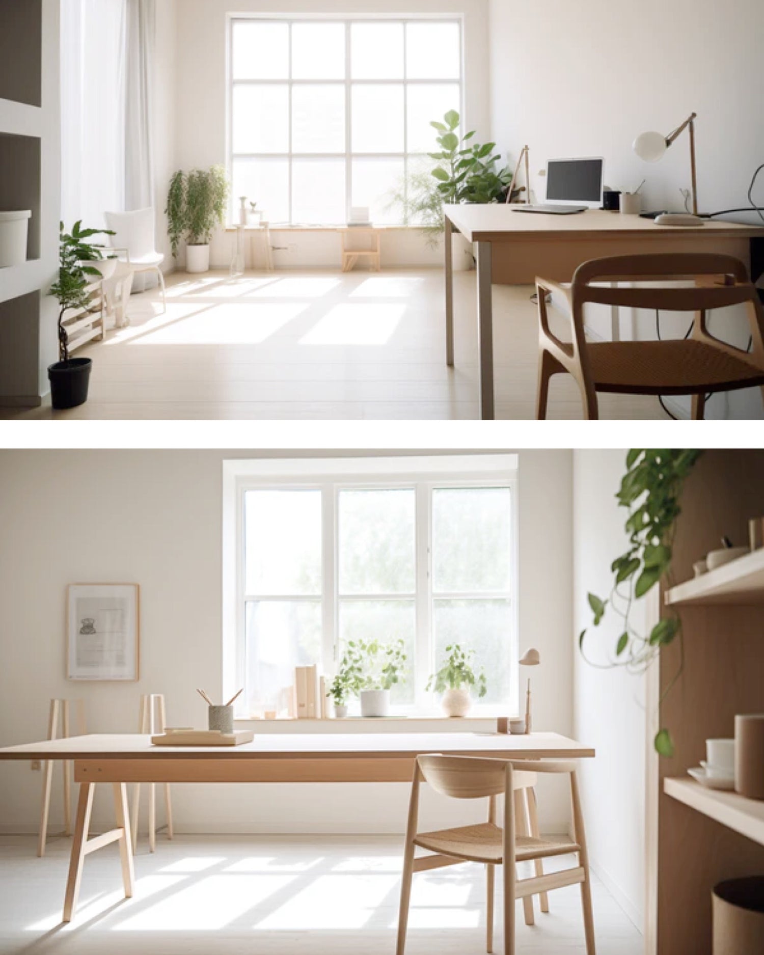 Kanso Designs, workspaces with plants