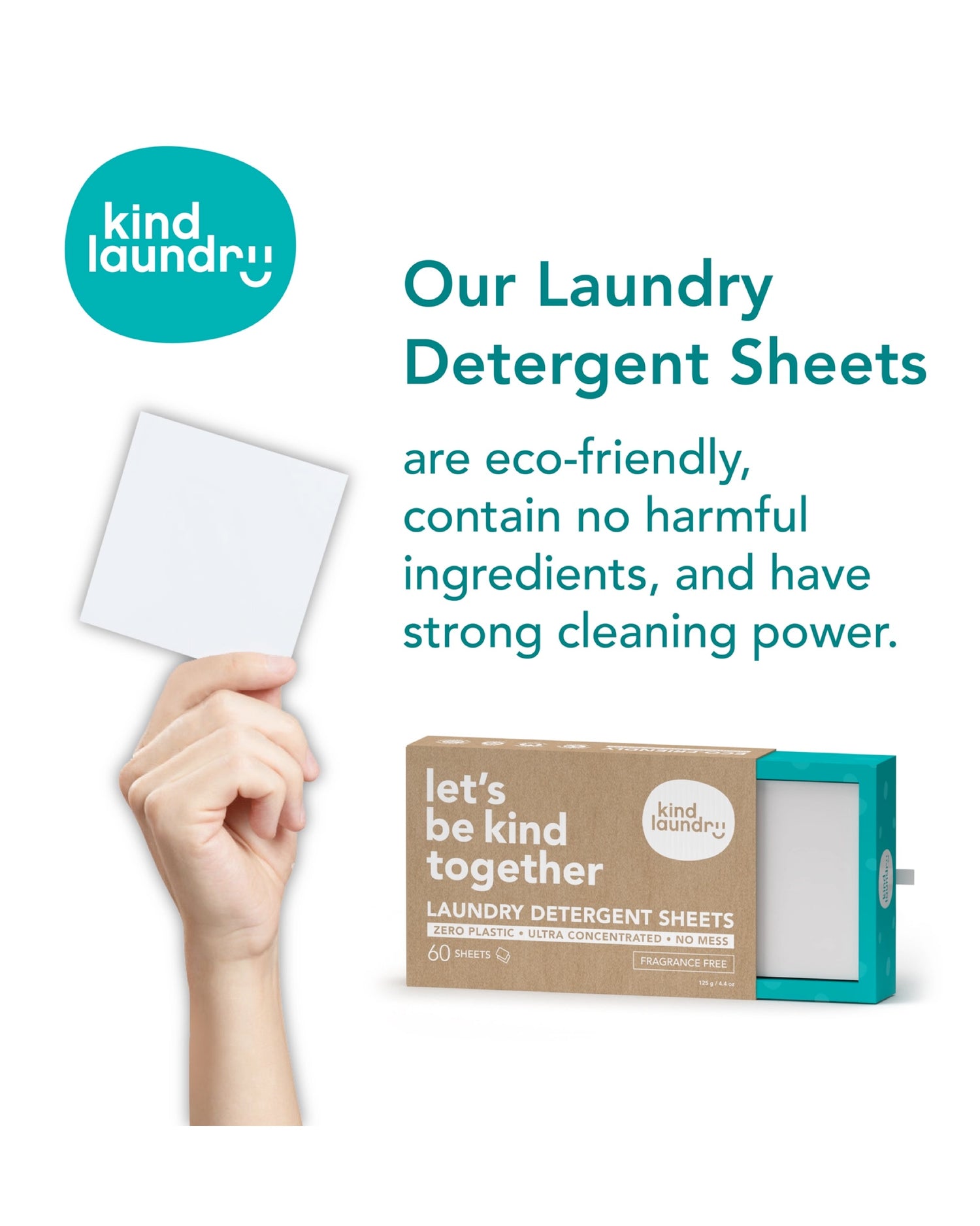 Zero Waste Laundry Detergent Sheets (Fragrance-Free)