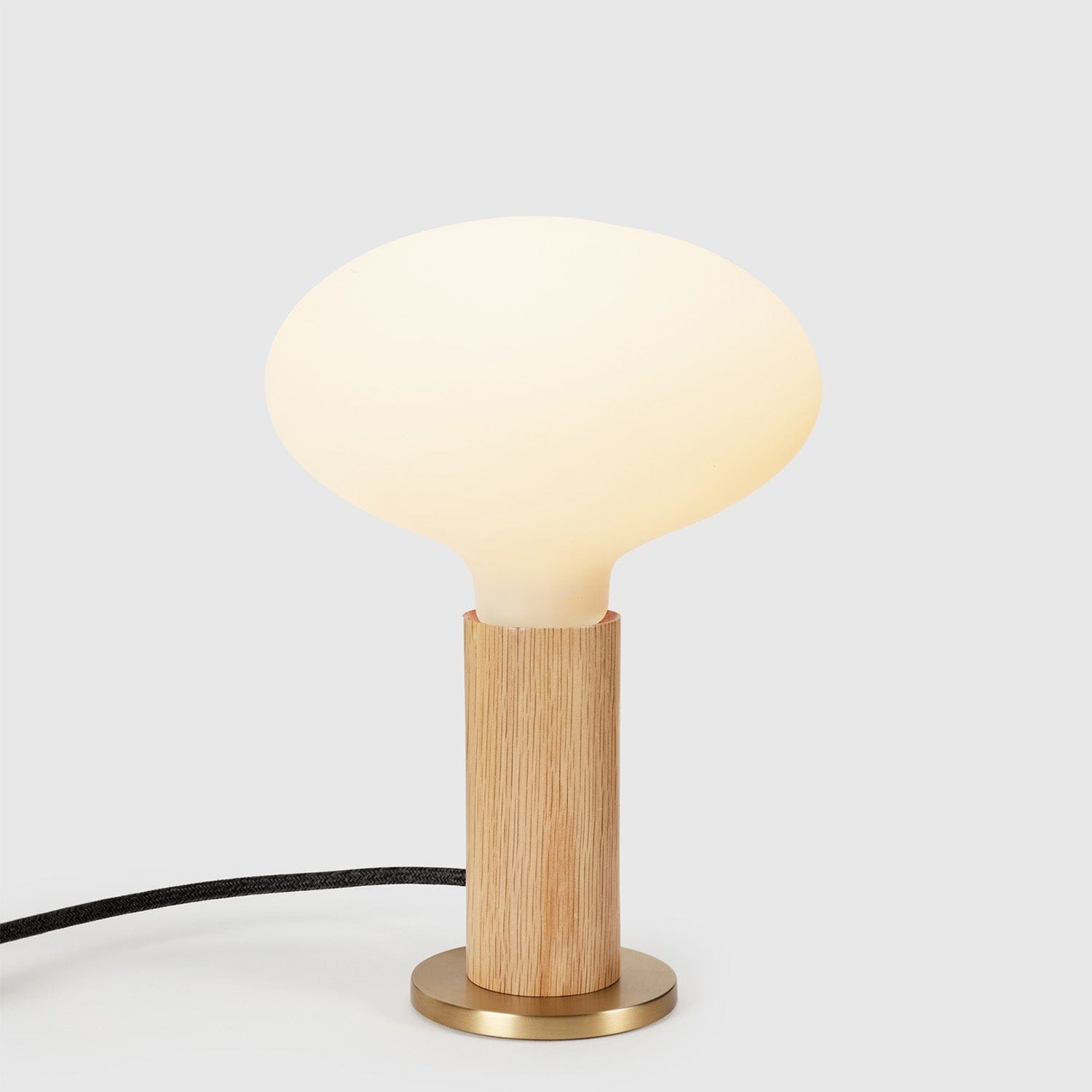 Knuckle Table Lamp in Oak + Oval