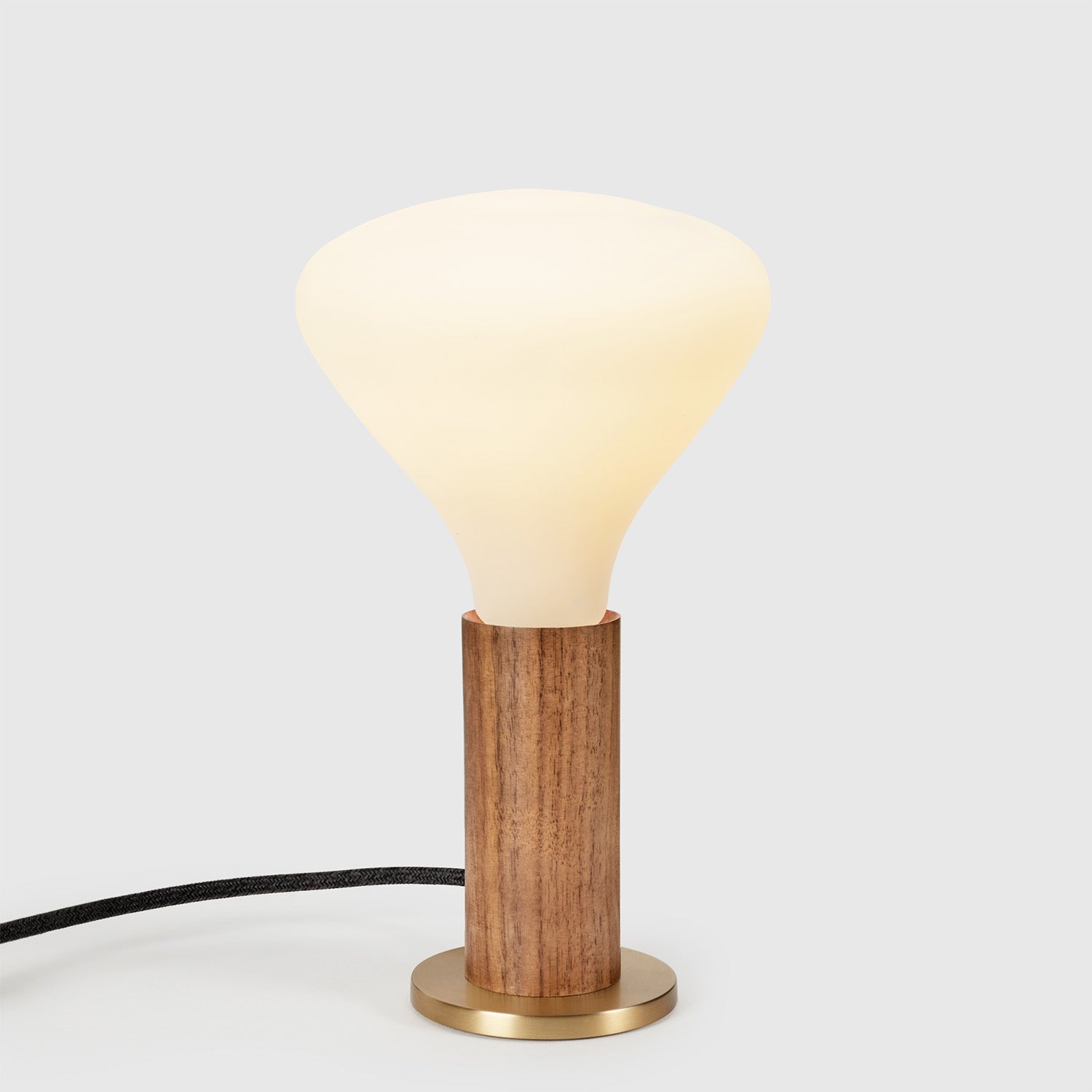 Knuckle Table Lamp in Walnut + Noma