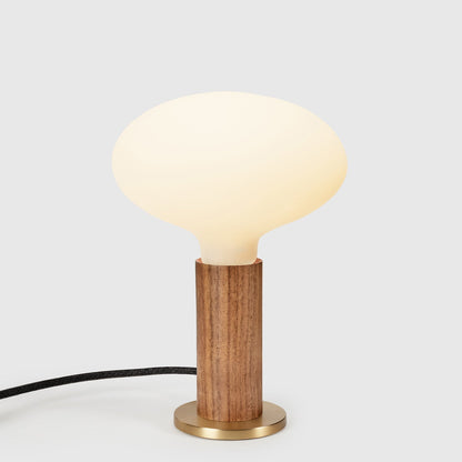 Knuckle Table Lamp in Walnut + Oval