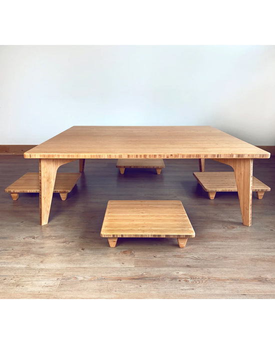 Reforest Design LOW Square Coffee Table Set - Large