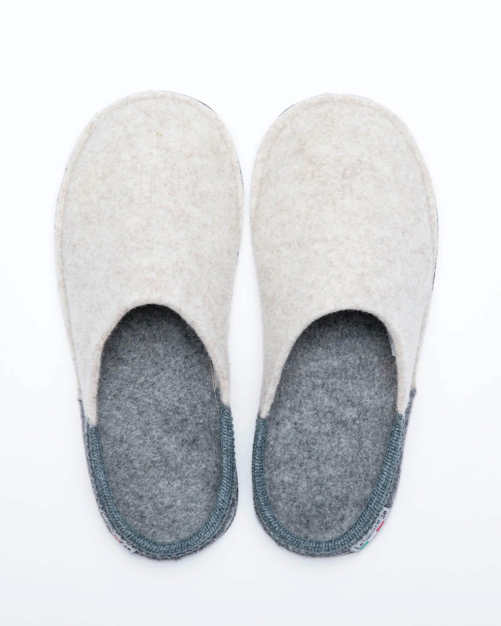 Men's Nuvola Bico Wool Slipper - Beige