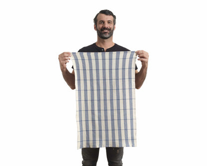 Kitchen Towels, Set of 4 - Cotton Flat &amp; Waffle Weave Set