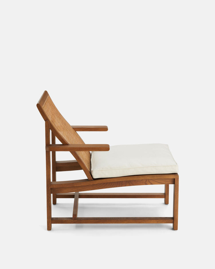 Nia Cane Chair - Linen, Natural