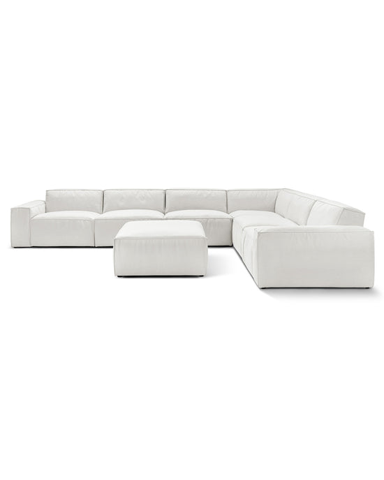 Eternity Modern Oasis Modern Low Profile Modular Block Sofa in Latex | Combination 003