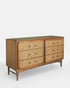 Oscar Cane & Oak Six Drawer Dresser