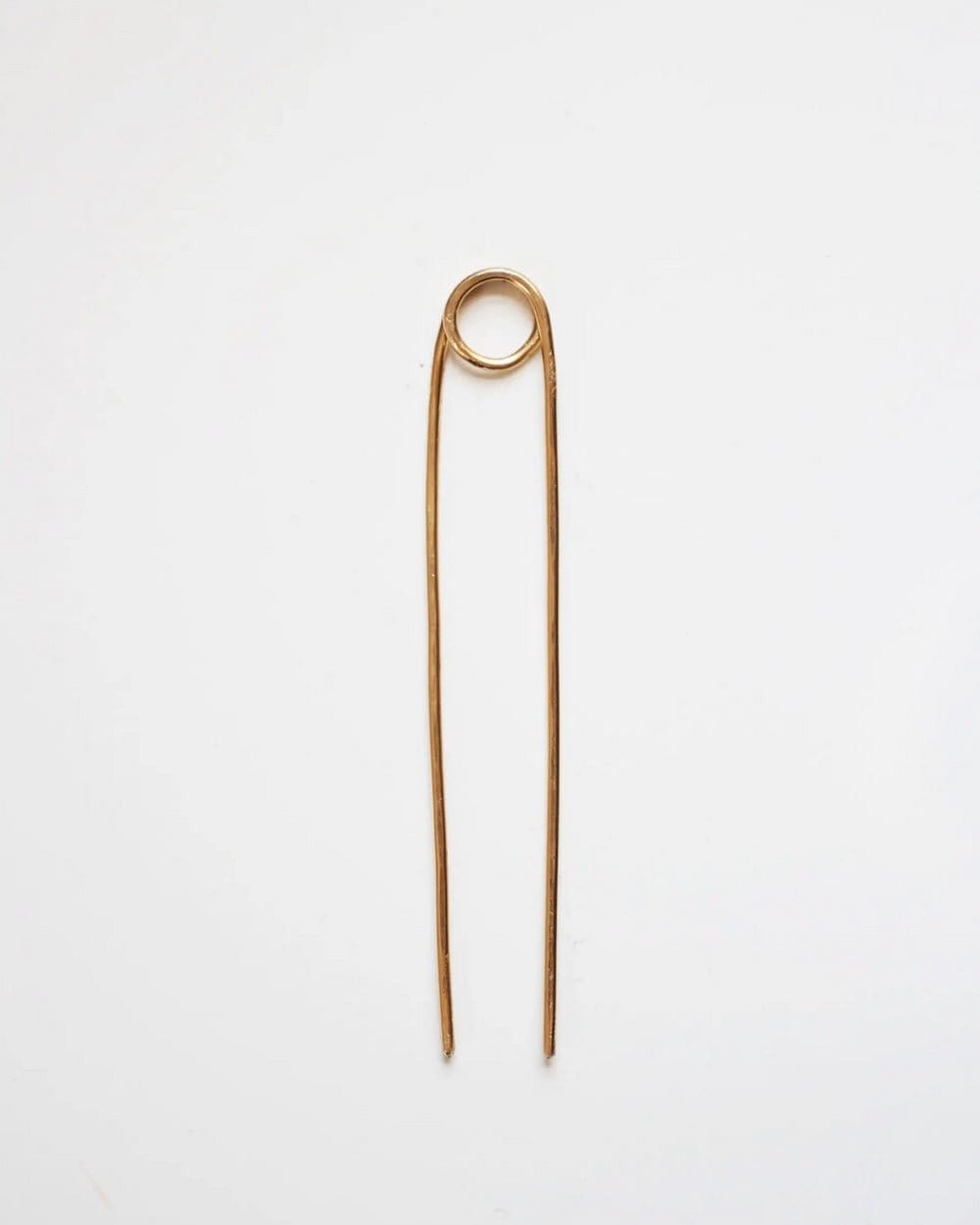 Loop Brass Hair Pin 4&quot;