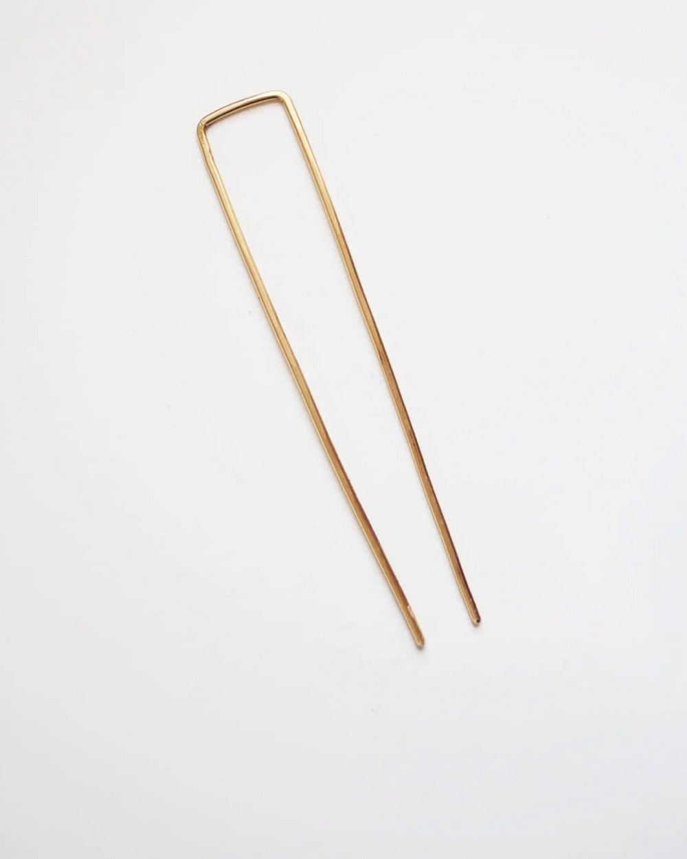 Square Brass Hair Pin 4&quot;