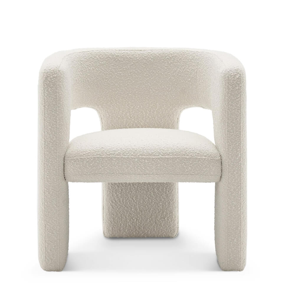 Castlery Paloma Bouclé Armchair, Snow