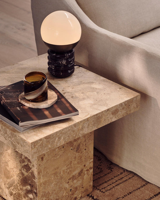 SoHo Home Phoenix Table, Kunis Brescia Marble, Tall