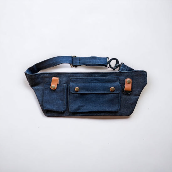TW Workshop x 1.61 Soft Goods / Denim and Leather Bum Bag