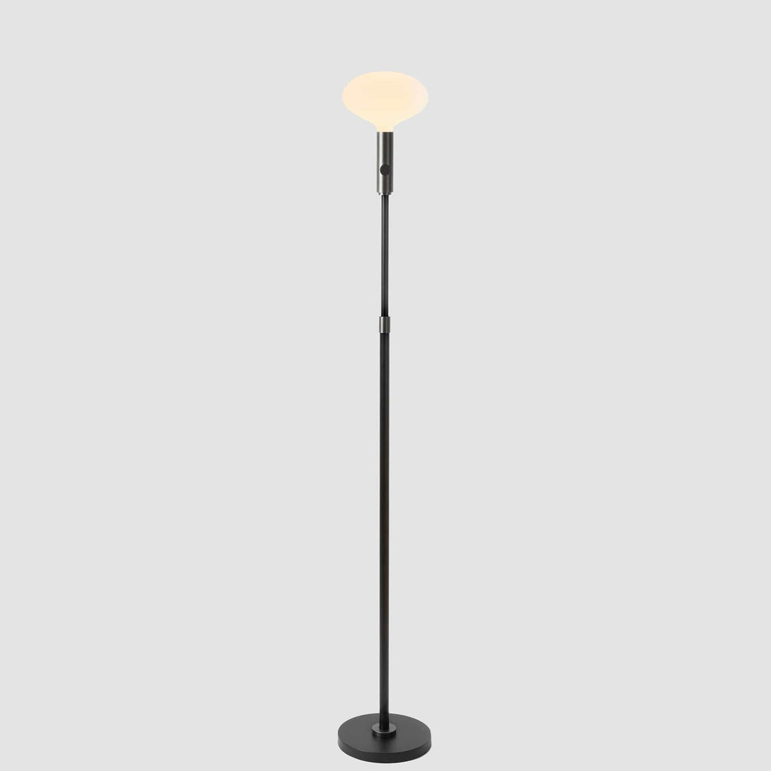 Poise Adjustable Floor Lamp in Graphite + Oval II