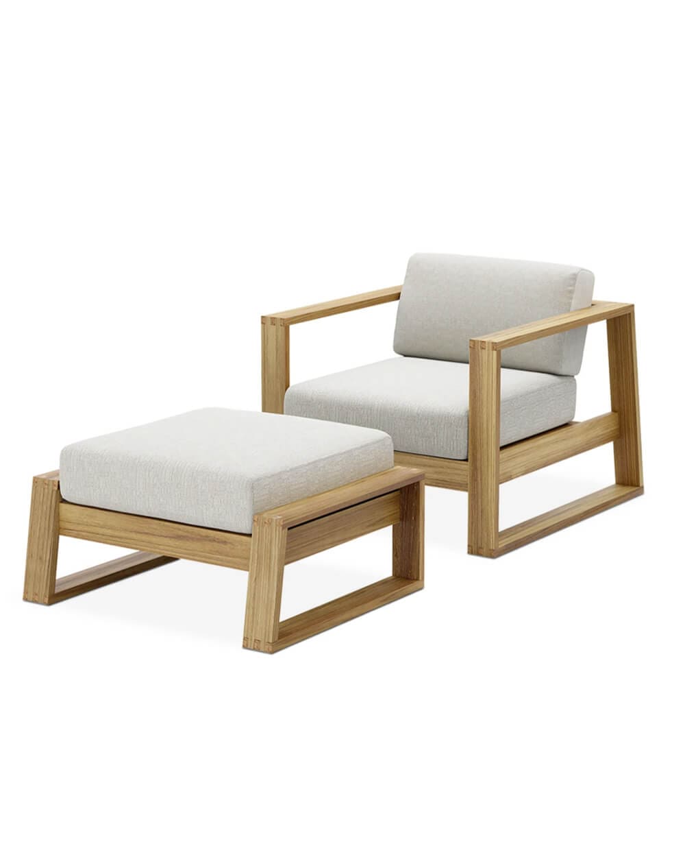 Castlery Rio Outdoor Teak Lounge Chair