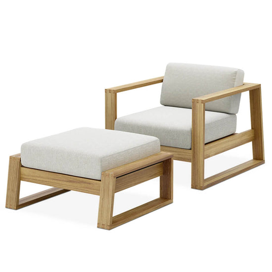 Castlery Rio Outdoor Teak Lounge Chair