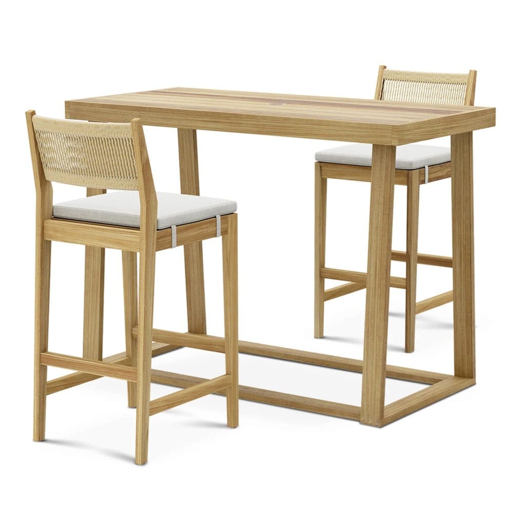 Castlery Rio Outdoor Teak Bar Stool