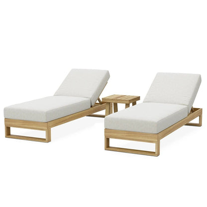 Castlery Rio Outdoor Teak Chaise Lounge