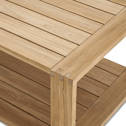 Castlery Rio Outdoor Teak Rectangular Box Coffee Table