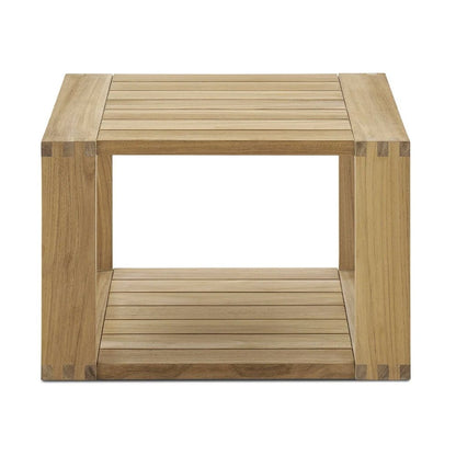 Castlery Rio Outdoor Teak Square Box Side Table