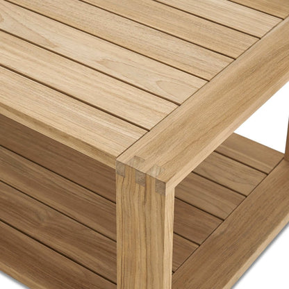 Castlery Rio Outdoor Teak Square Box Side Table